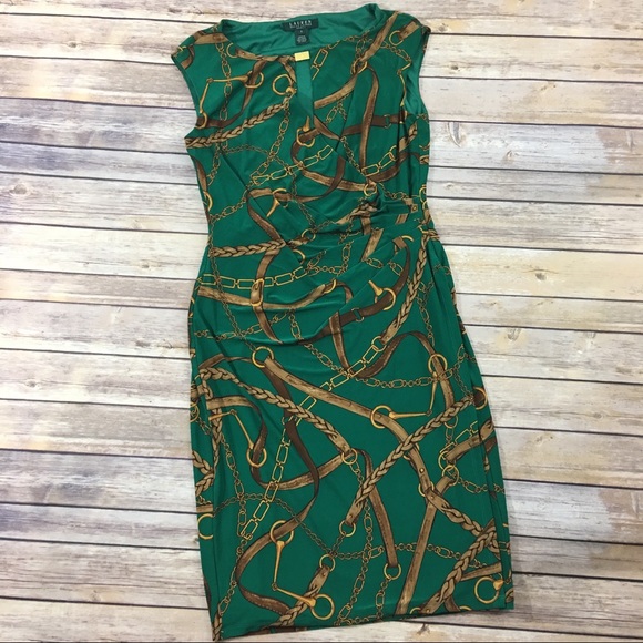 ralph lauren chain print dress 